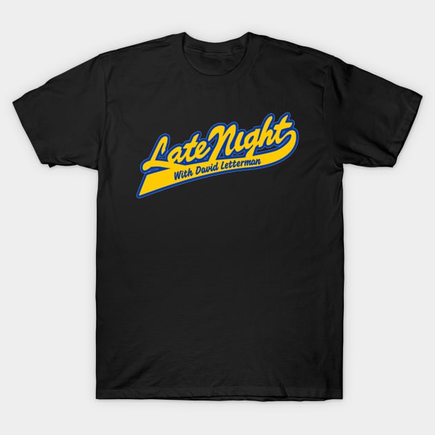 Late Night With David Letterman T-Shirt by YA_MA_TA